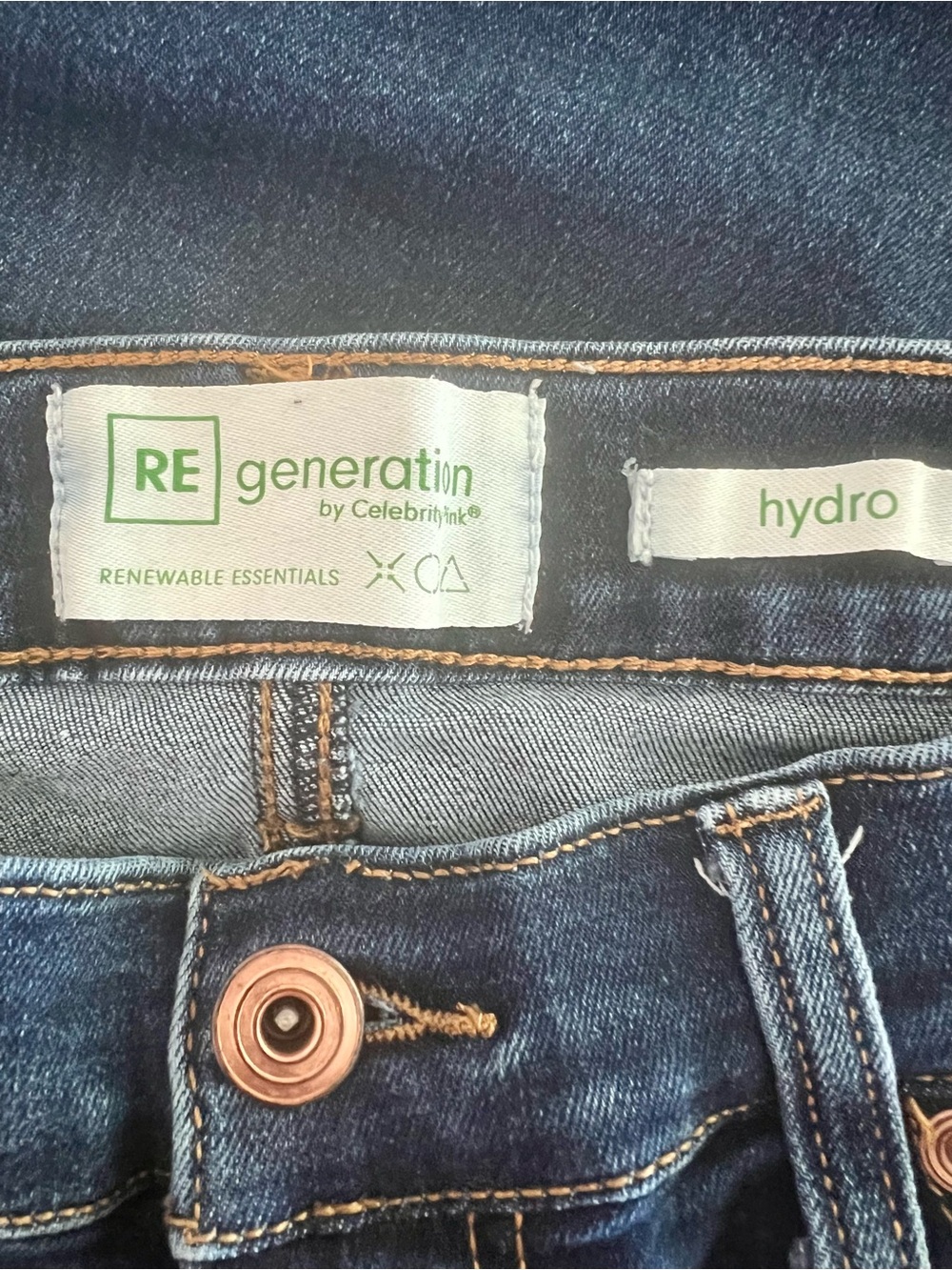 REgeneration by Celebrity Pink Hydro Skinny Jeans High Rise Dark Wash Size 9/29 - Picture 4 of 6